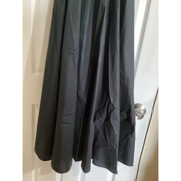 J. Crew Sweetheart Tank Dress with Poplin Skirt Black Pockets XS - Picture 4 of 7